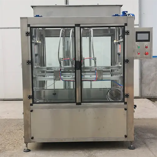 Four Head Flowmeter Linear Filling Machine