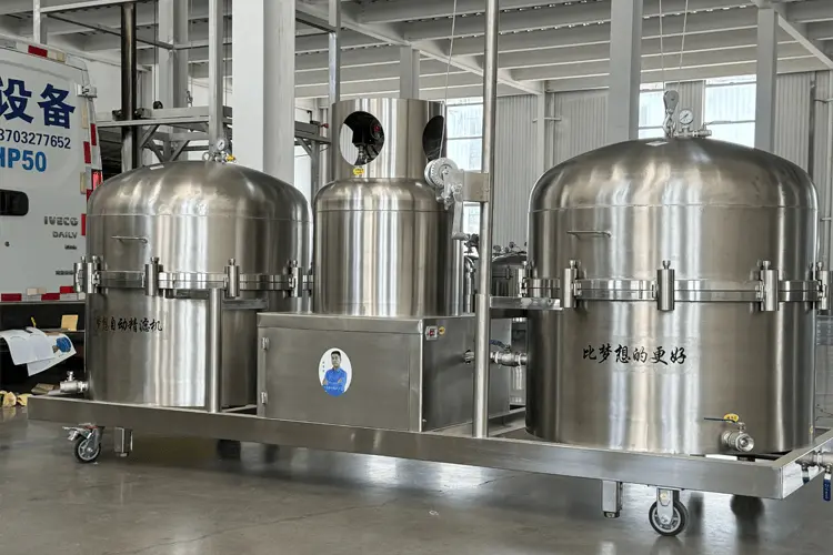 Three Tank Positive Shutter Oil Filter