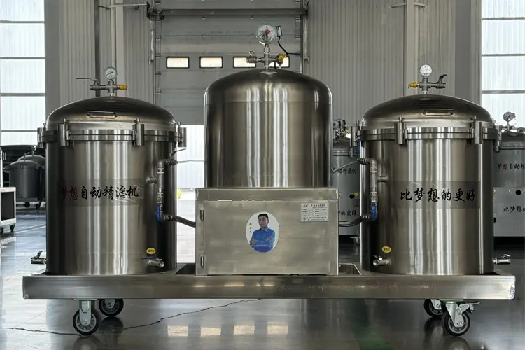 Three Tank Positive Shutter Oil Filter