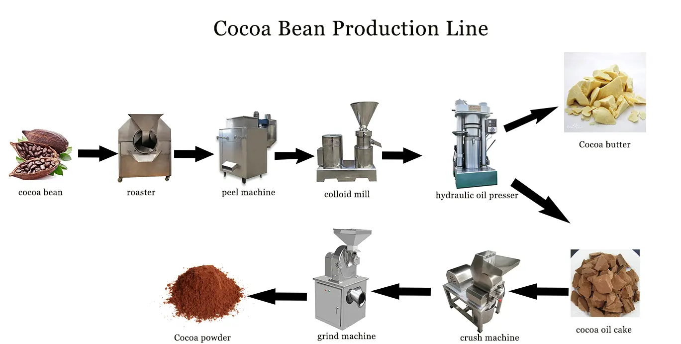 Cocoa Bean Oil Butter Production Line